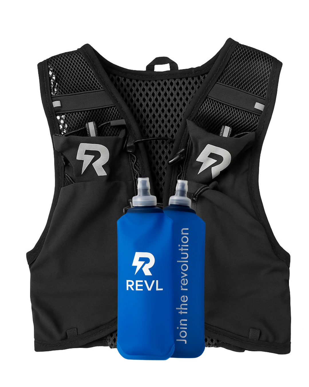 Bundelkorting: runningvest + 2 flasks