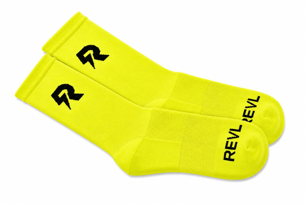 REVL Loopsokken - Fluo Geel